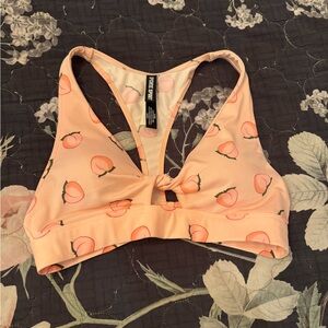 Victoria Secret Peach Pattern Sports Bra